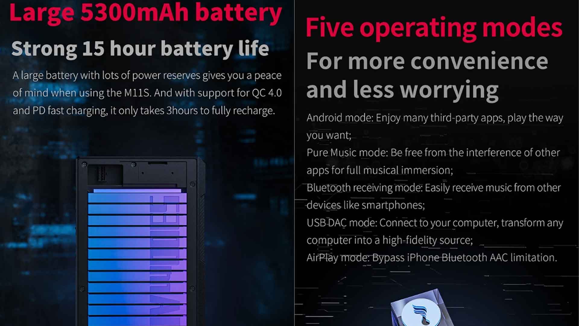 FiiO M11S, FiiO M11S music player, FiiO M11S digital audio player, FiiO M11S review, FiiO M11S features, FiiO M11S price, FiiO M11S Mp3 music player, FiiO M11S portable music player, portable music players, 