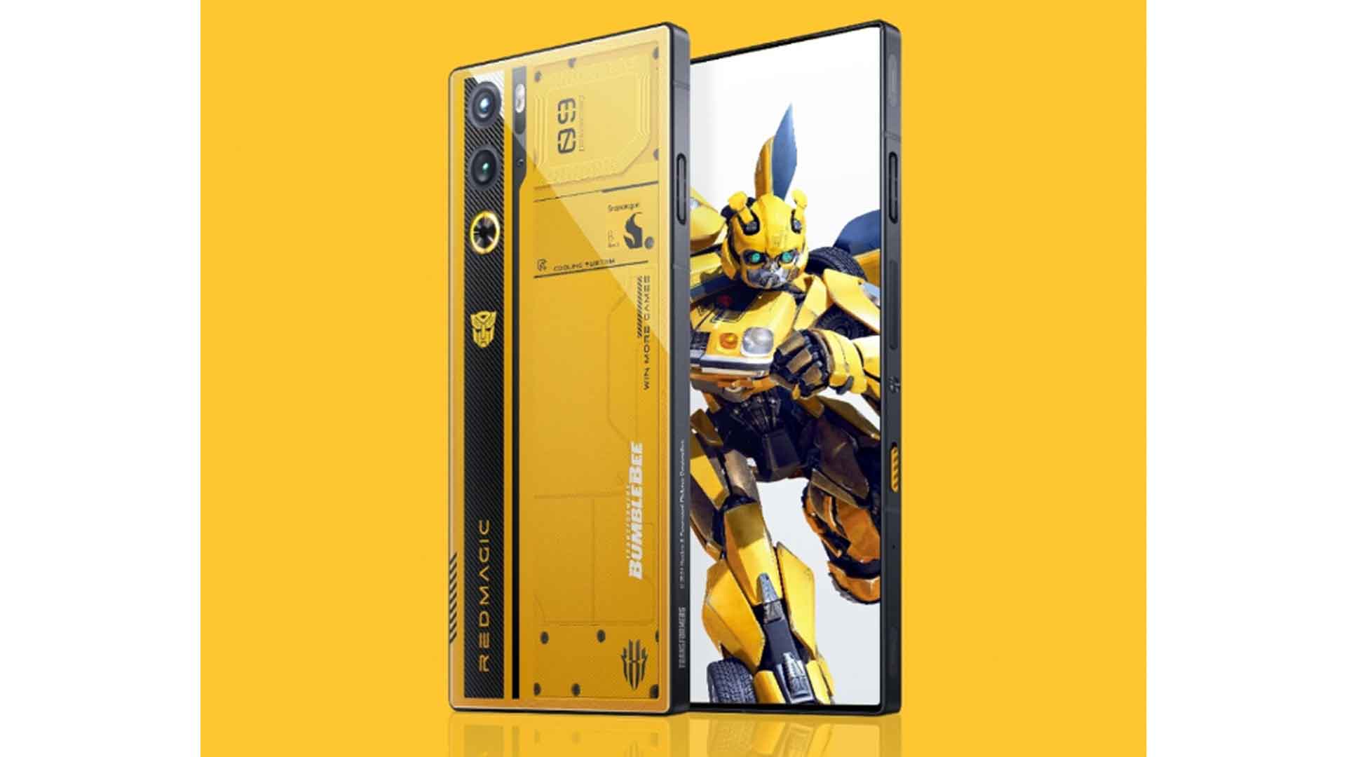 Red Magic 9 Pro+ Bumblebee Edition, Limited Edition Smartphone, Transformers-inspired Phone, Yellow-themed Phone, Carbon Fiber Finish, Bumblebee-themed Software, 16GB RAM, 512GB Storage, China-exclusive Release